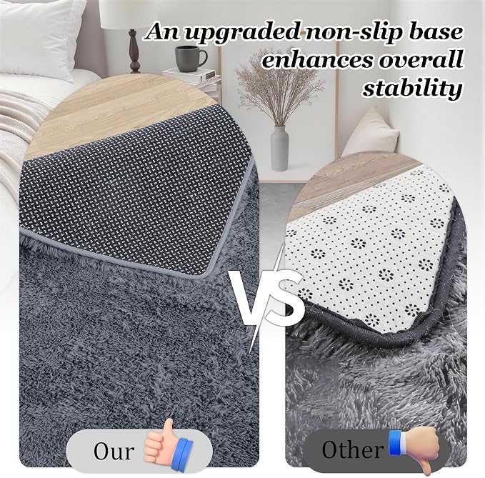 8x10 Area Rugs for Living Room Bedroom: Ultra Soft Fluffy Shag Rug Upgrade - Image 6