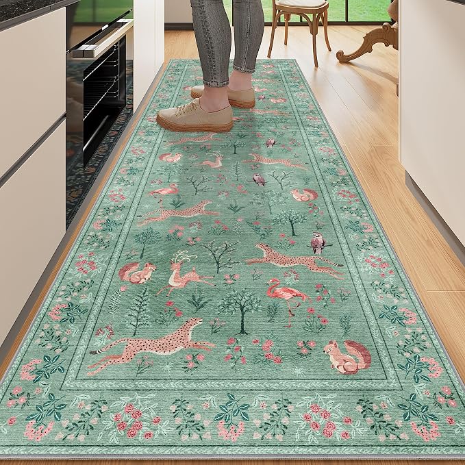 DUKINO 2x6 Rug for Hallway, Washable Kitchen Runner Rug by DUKINO