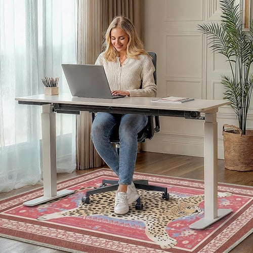 36"x48" Office Chair Mat for Hardwood Tile Floor, Under Desk Carpet Protector - Image 2