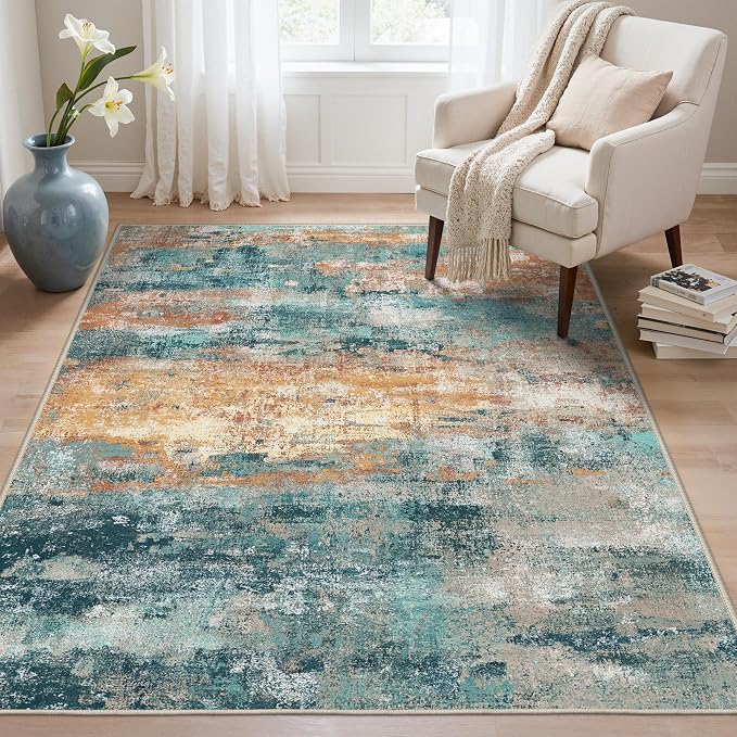 BEIMO Area Rugs 5x7 for Living Room Bedroom, Modern Abstract Machine Washable by BEIMO