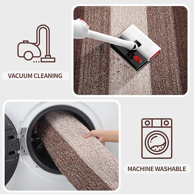 Kitinjoy Indoor Outdoor Door Mat, 50x30 Non-Slip Absorbent Dirt Trapper - Image 5