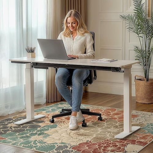 36"x60" Office Chair Mat for Hardwood Tile Floor, Under Desk Carpet Protector - Image 2