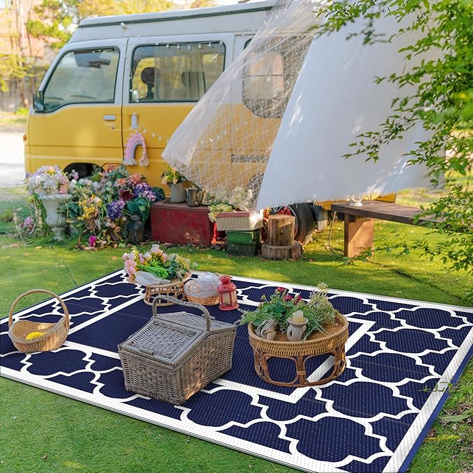 GENIMO 5' x 8' Outdoor Rug Waterproof - Image 3