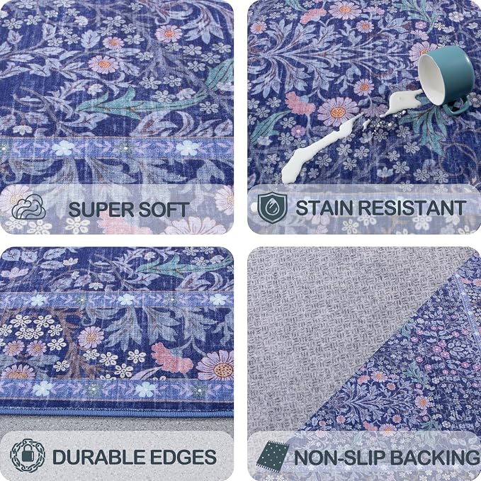 Washable 2'6" x 8' Runners for Hallways, Non Slip Long Floor Runner for Kitchen - Image 7