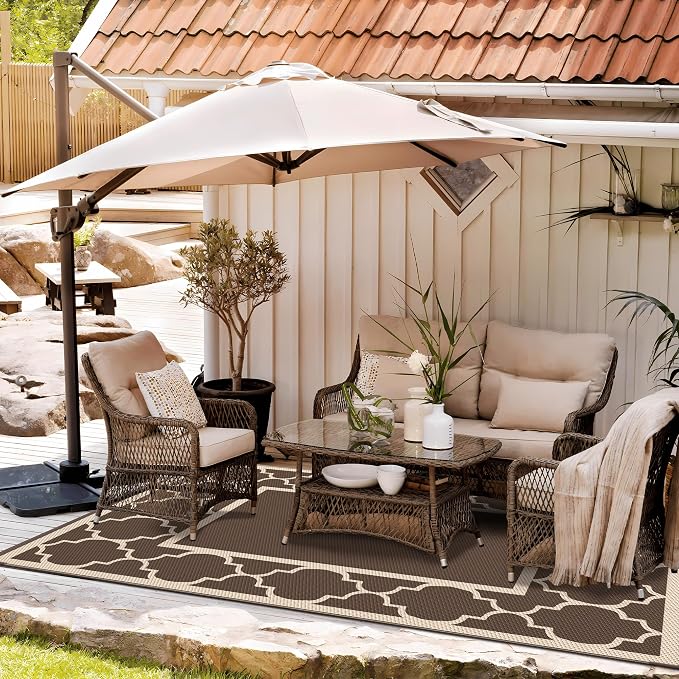 GENIMO 6' x 9' Outdoor Rug Waterproof - Image 2