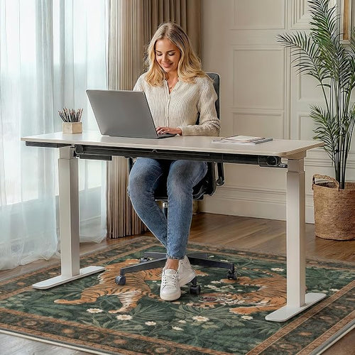 36"x60" Office Chair Mat for Hardwood Tile Floor, Under Desk Carpet Protector - Image 2