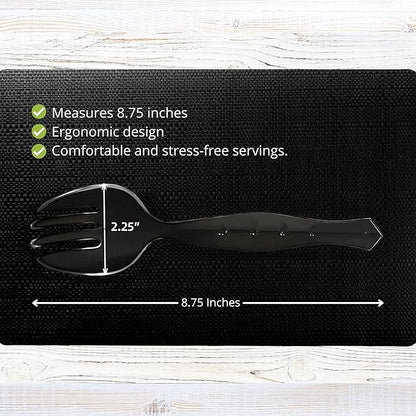 PARTY BARGAINS Disposable Clear Plastic Serving Forks 8.75 Inch – Heavy Duty - Image 2