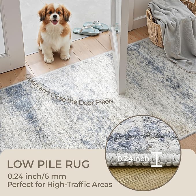 Washable Runner Rug 2.5x14, Non-Slip Long Hallway Runner - Image 6
