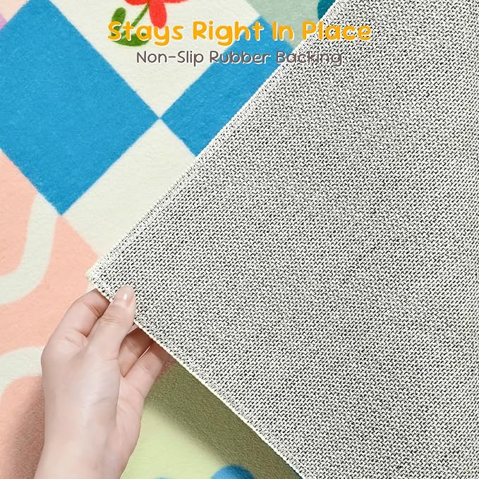 3x4 Washable Kid Bedroom Rug for Girls, Soft Non-Slip Toddler Playroom Carpet - Image 8