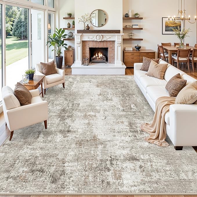 12x14 Area Rug for Living Room – Washable Non-Slip Soft Extra Large Carpet for - Image 2