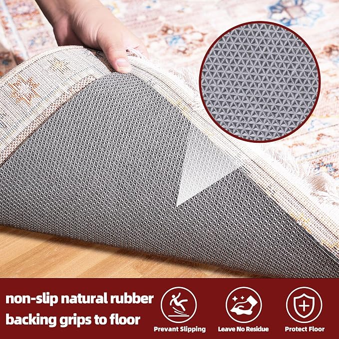 BAGAIL Felt and Natural Rubber Backing Rug Pads 1/8” Thick, 2 x 4 Ft Non Slip - Image 4