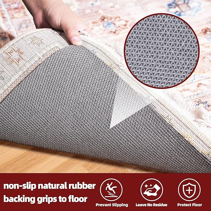 BAGAIL Felt and Natural Rubber Backing Rug Pads 1/8” Thick, 2 x 8 Ft Non Slip - Image 4