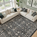 Dark Grey Rug for Living Room by WelcometoBabovid