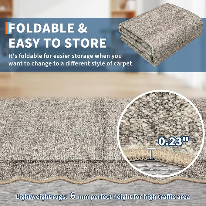 GarveeHome Scalloped Washable Runner Rug 2x6 Runner Non Slip Kitchen Rugs - Image 6