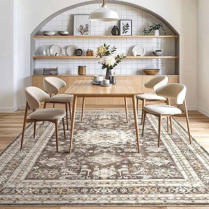 Vintage Living Room Area Rug 7x10 - Image 7