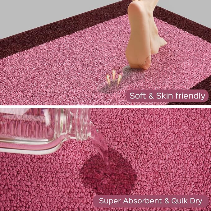 Machine Washable Runner Rug 24" x 84", Non Slip Kitchen Mat - Image 2