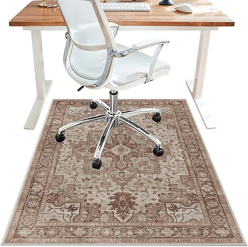 36"x48" Office Chair Mat for Hardwood Tile Floor, Under Desk Carpet Protector by BESBLEE