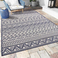 Outdoor Rug Carpet 8x10 ft, Flatweave Textured Outdoor Patio Rug Non Slip by MontVoo
