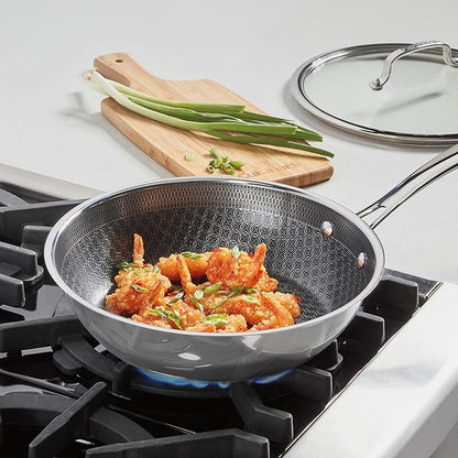 Cuisinart FusionPlus Hybrid Stainless Steel Cookware, 10.25-Inch Deep Fry Pan - Image 2