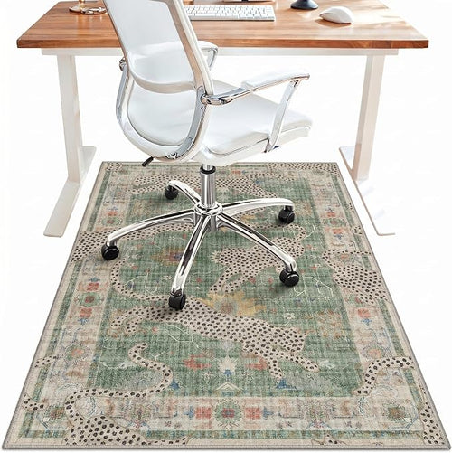 36"x60" Office Chair Mat for Hardwood Tile Floor, Under Desk Carpet Protector by BESBLEE