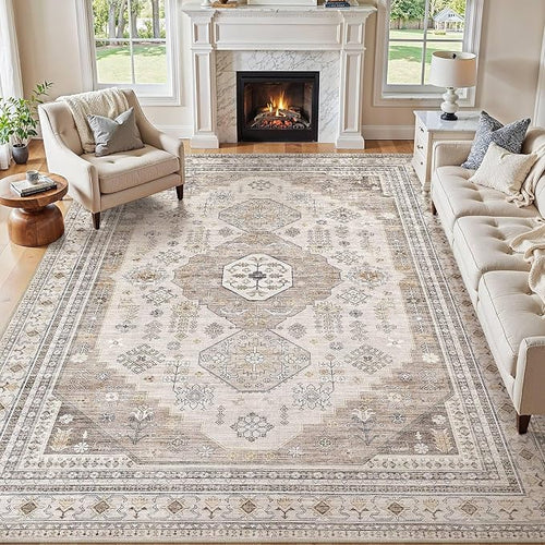 10x12 Washable Area Rug, Large Rugs by JessibouAreaRug