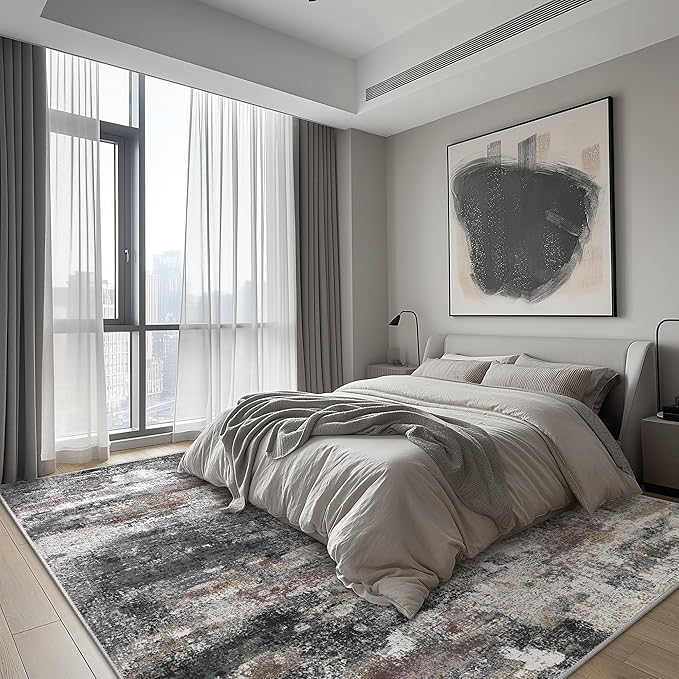 BEIMO Area Rugs 9x12 for Living Room Bedroom, Large Modern Abstract Machine - Image 5
