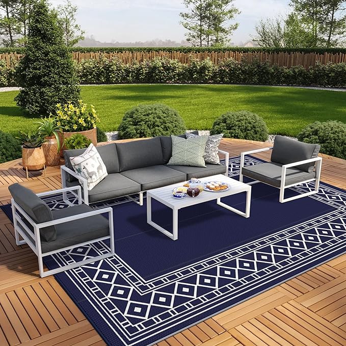 GENIMO Outdoor Rug Waterproof Area 10'x14' by GENIMO