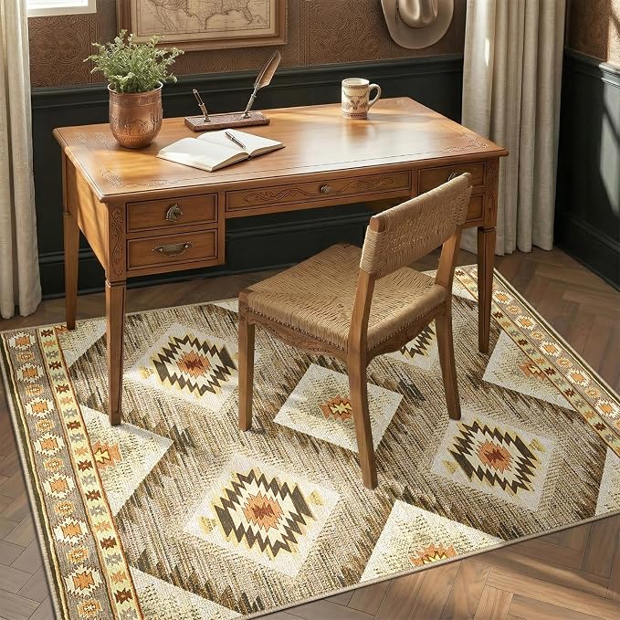 BESTSWEETIE Area Rug 3x5 Machine Washable Non-Slip Low Pile Print Pattern - Image 6