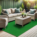 Ottomanson Artificial Grass Rug Lite 3'11" x 6'7", Fake Grass Carpet by Ottomanson