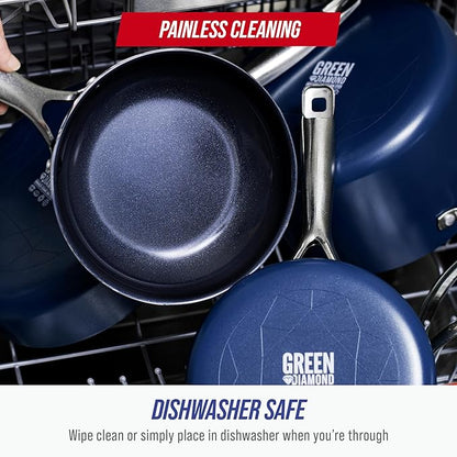 Blue Diamond Ceramic Nonstick 14" Frying Pan Skillet, PFAS-Free Cookware - Image 8