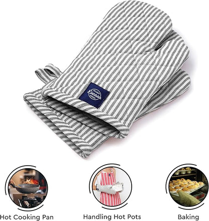 Encasa XO Long 12"x7" Oven Microwave Hand Gloves Mitts - Image 5