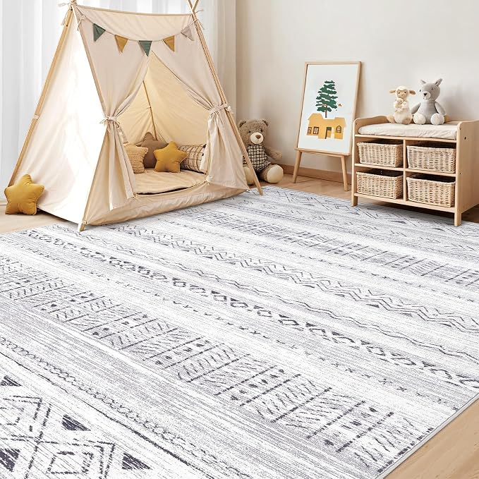 cotiled 7x9 Area Rugs Living Room Rug: Washable Boho Rugs - Image 7