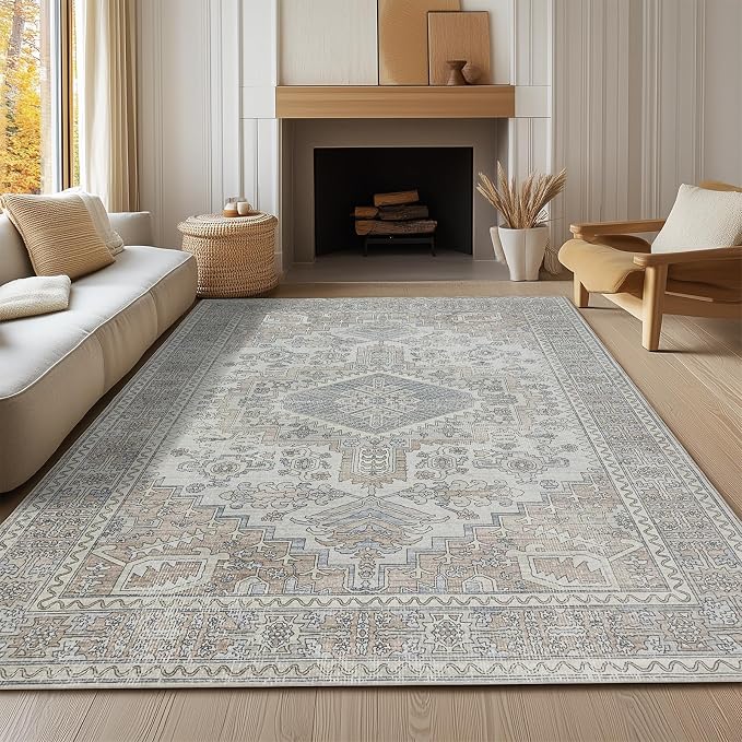 Machine Washable Rugs 6x9 Area Rugs - Image 8