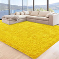 6x9 Yellow Area Rugs for Living Room, Large Fluffy Shag Rug for Bedroom Nursery by Unknown