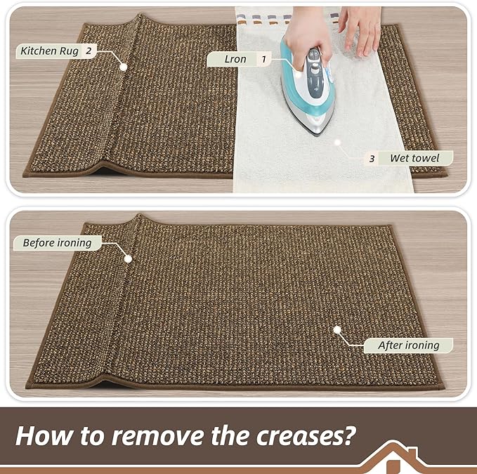 BEQHAUSE Kitchen Rugs 20"x32", Non-Slip Kitchen Mats - Image 9
