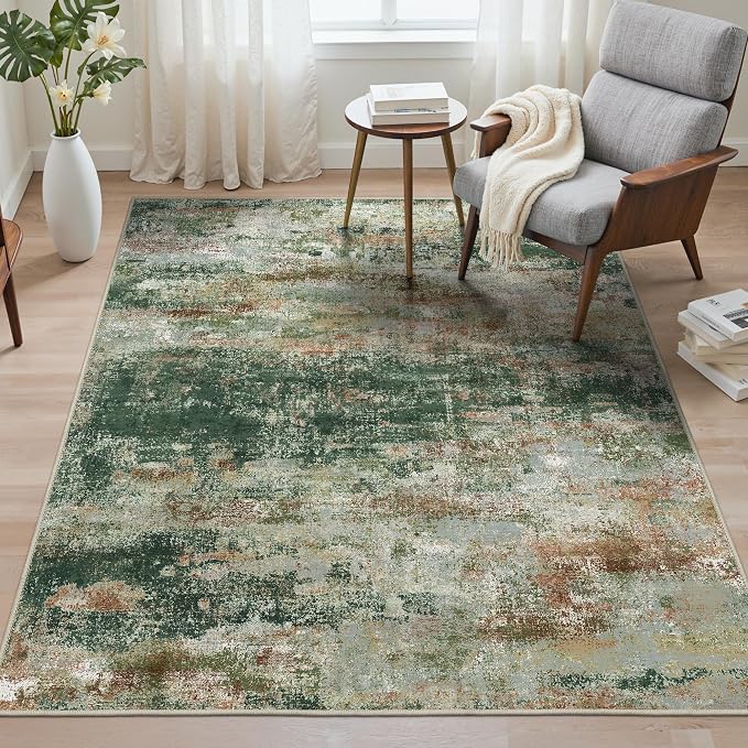 BEIMO Area Rugs 3x5 for Living Room Bedroom, Modern Abstract Machine Washable - Image 2