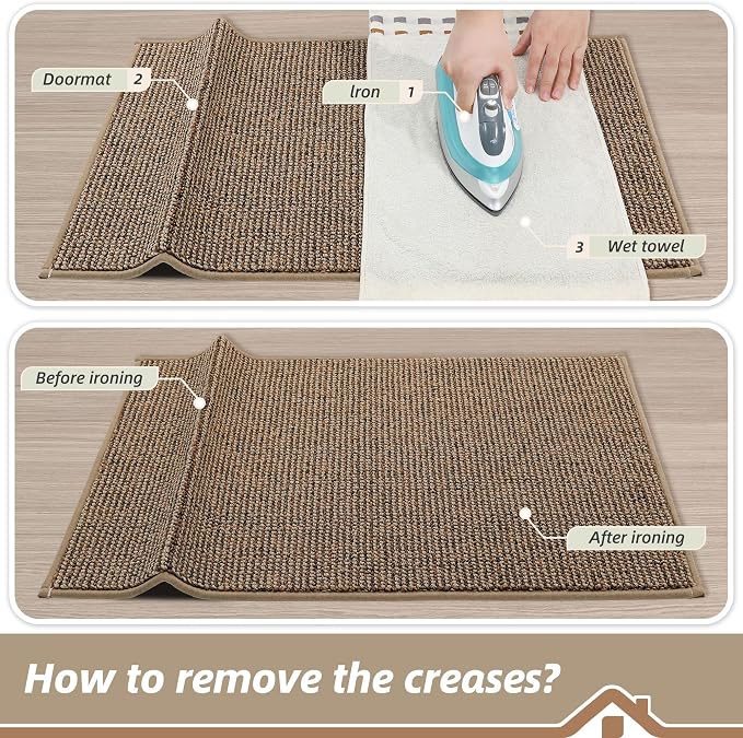 BEQHAUSE Dirt Trapper Door Mat 20" x 48", Non-Slip Washable Doormats Entrance - Image 9