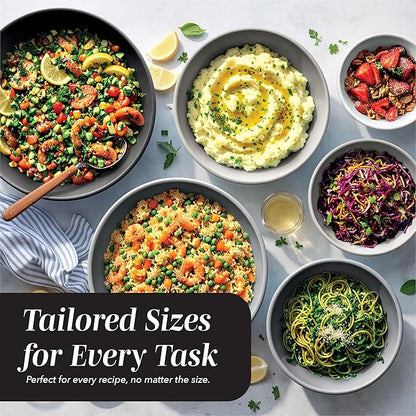 COOK WITH COLOR Mixing Bowls with TPR Lids - Image 5