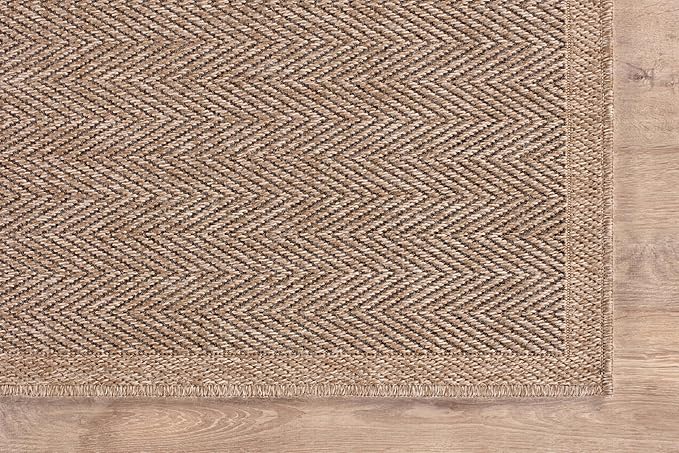 CAMILSON Easy Jute Rug 6x9, Indoor Outdoor Natural Color Fiber Area Rugs - Image 5