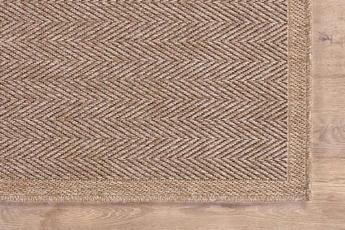 CAMILSON Easy Jute Rug 10x14, Indoor Outdoor Natural Color Fiber Area Rugs - Image 6