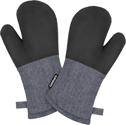 Cuisinart Kitchen Oven Mitts – Heat-Resistant Kitchen Mitts by BestBrands