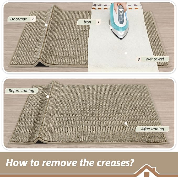 BEQHAUSE Dirt Trapper Door Mat 32" x 48", Non-Slip Washable Doormats Entrance - Image 9