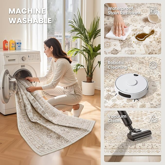 zesthome Washable Runner Rug 2.5x8 - Image 4