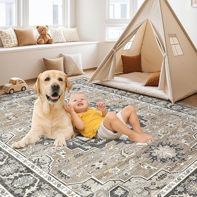 Vintage Living Room Area Rug 10x14 - Image 4