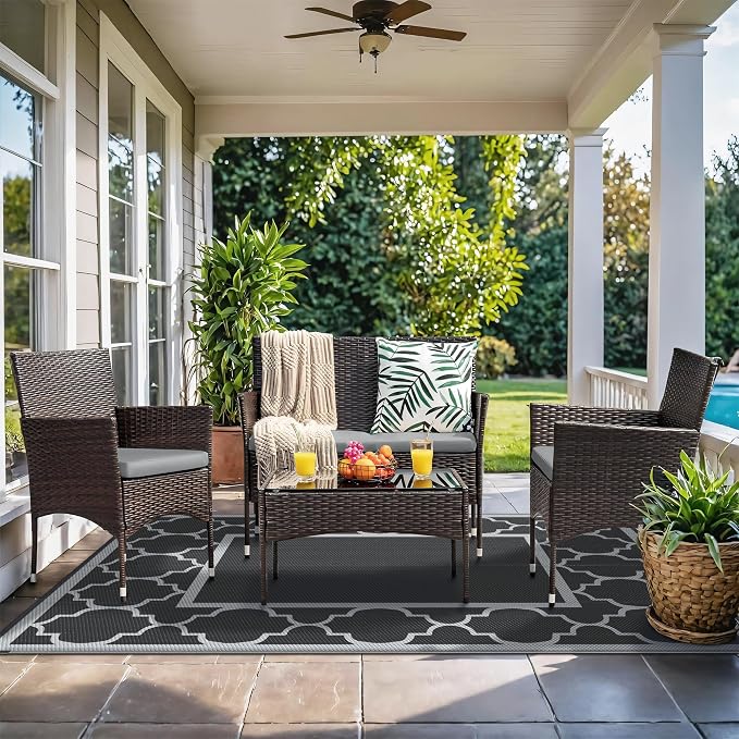 GENIMO 6' x 9' Outdoor Rug Waterproof - Image 2