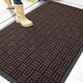 OLANLY Front Door Mat Outside Entrance 47x32, Heavy Duty Sturdy Natural Rubber by OLANLY