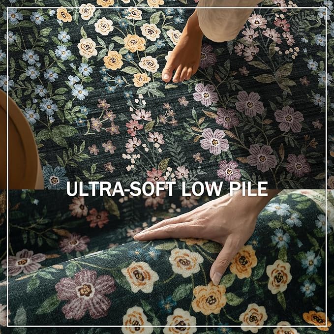 Machine Washable Living Room Rug: 6x9 Area Rugs - Image 5