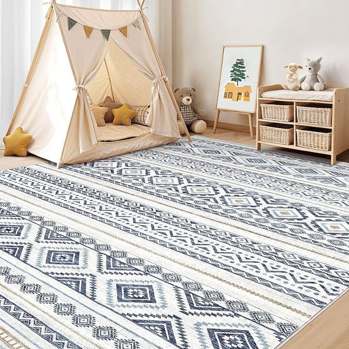 cotiled 6x8 Area Rugs Living Room Rug: Washable Boho Rugs - Image 7