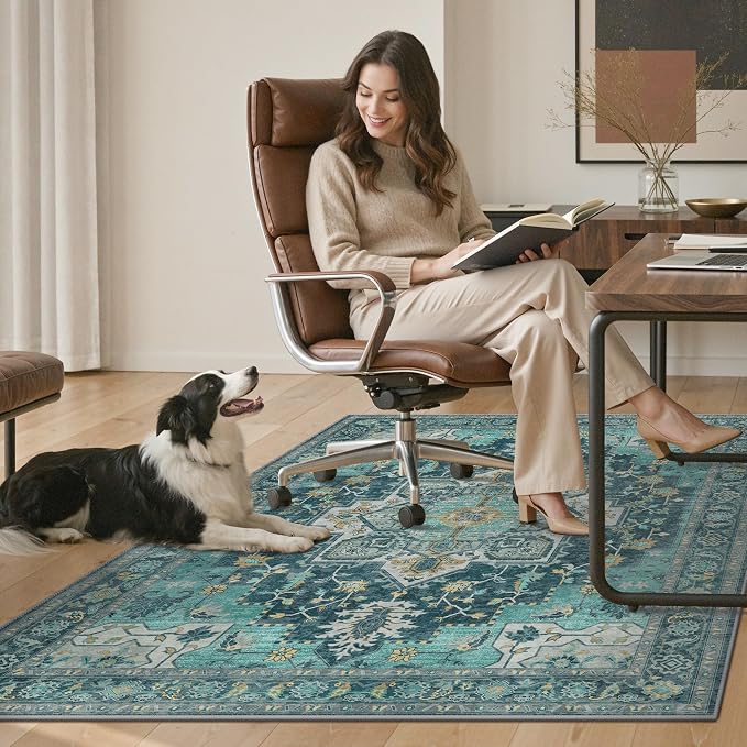 48"x72" Office Chair Mat for Hardwood Tile Floor, Under Desk Carpet Protector - Image 7