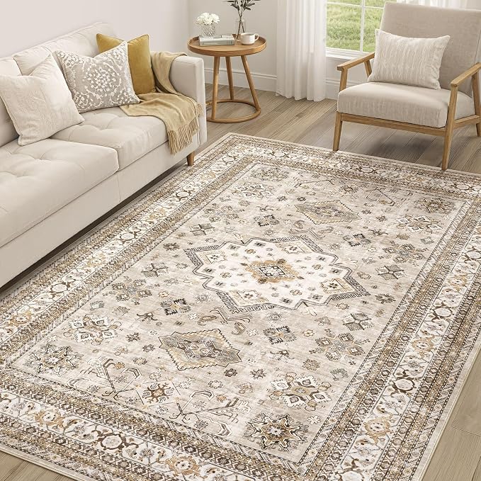 Vintage Living Room Area Rug 6x9 by COTILED
